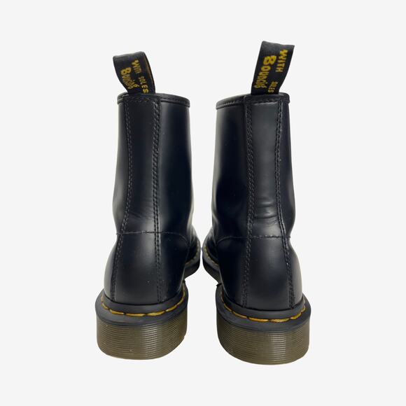 Dr Martens 1460 W Smooth Leather Black Boots Women’s 7 US EU 38 Lace Up AirWair - Picture 6 of 10